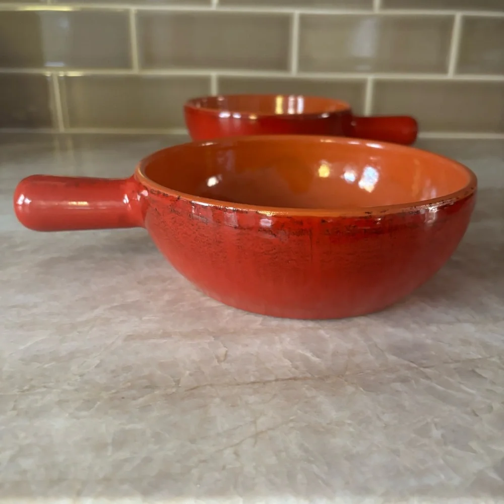 De Silva Terracotta Red Casserole Baking Serving Bowls  Made in Italy